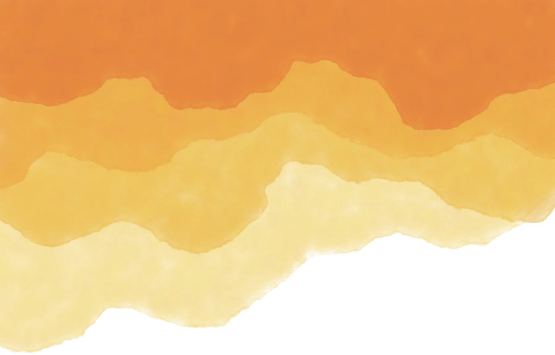 Broad bands of warm orange and gold washing across the page like a sunrise.
